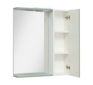 Зеркальный шкаф Runo правый мята Римини 65 (00-00001277)
