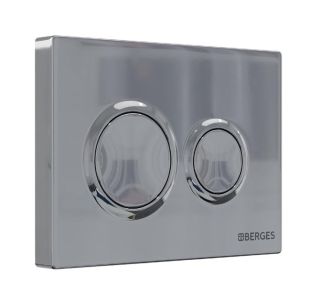 Комплект Berges 4в1 043249: инсталляция NOVUM 525 кнопка O3 хром глянец унитаз EGO Rimless сидение Okus Slim SO