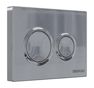 Комплект Berges 4в1 043241: инсталляция NOVUM 525 кнопка О3 хром глянец унитаз VENTAS Rimless сидение дюропласт Ventas Slim SO