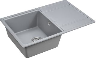 Мойка кухонная Paulmark Flugen PM217850-GRM серый металлик