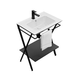 Металлическая структура-консоль Kerama Marazzi Piano Next PIA.N.75\BLK 75 см чёрный матовый