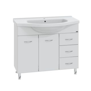 Напольная тумба под раковину Санта Эльбрус 201107 100 см белый