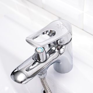 Смеситель для раковины РМС SL120-001F-2 с душевой лейкой хром