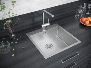 Смеситель для кухни Paulmark Spring Sp212067-SS нержавеющая сталь