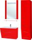 Тумба под раковину Bellezza Берта 75см красный 00000002126