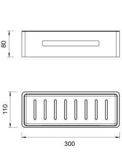 Полка WHITECROSS Ergo ER2280NIB никель