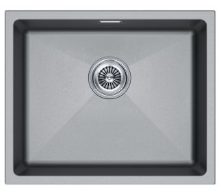Мойка кухонная Paulmark Lumi LU55-GRM серый металлик