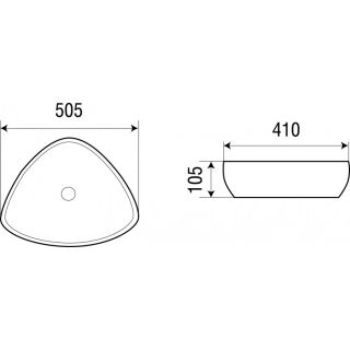 Раковина подвесная WW SK  Арт. ELBACH 1131 10000003849