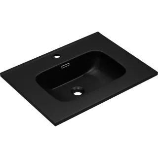 Раковина  CeramaLux 9060MMB чёрная 61.3 см