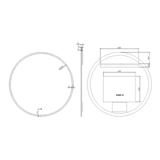 Зеркало с подсветкой Armadi Art 545-100-CR 100 см сенсорный выключатель антизапотевание хром