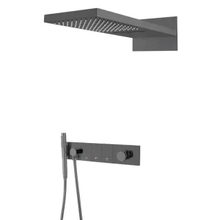 Душевой комплект Boheme Zodiac 132-SGM оружейная сталь