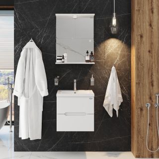 Подвесная тумба под раковину Onika Айленд 105021 50см белый