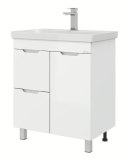 Напольная тумба Onika Айленд 107062 с корзиной 70см белый