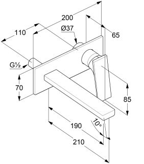 Смеситель для раковины Kludi Decus 542440575 хром