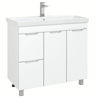 Напольная тумба Onika Айленд 109030 с корзиной 90см белый