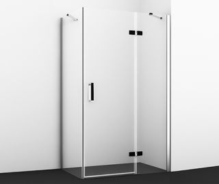 Душевой уголок Wasserkraft Aller Black 10H06RBLACK MATT 120x80 правый
