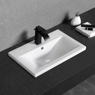 Раковина  CeramaLux 9393-60 белая 61.5 см