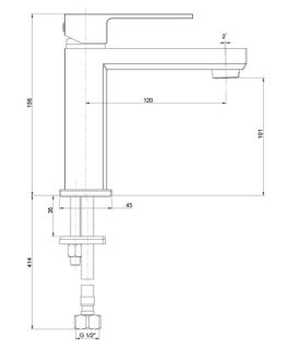 Смеситель для раковины Paini Grazia 21CR205S хром