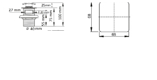 Донный клапан CeramaLux RD005 для раковины
