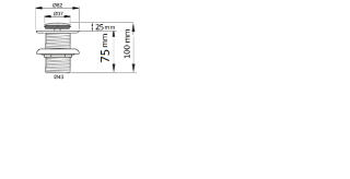 Донный клапан CeramaLux RD014 для раковины