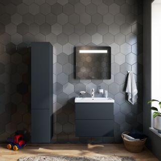 Am.pm Gem M90FHX07522GM  тумба под раковину 75 см графит матовый