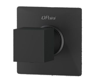 Встраиваемый дивертор Paini Grazia 21PZ425 на два выхода чёрный матовый