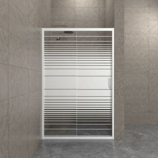 Душевая дверь Triton Слайд Щ0000064612 100 см профиль белый стекло прозрачное с узором