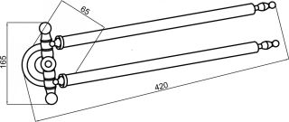 Полотенцедержатель Boheme Brillante хром 10442