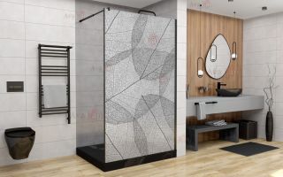 Душевая перегородка AvaCan MB120 MT чёрный