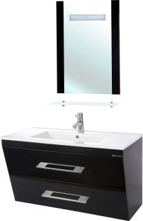 Тумба под раковину Bellezza Берта 100см чёрный 00000007114