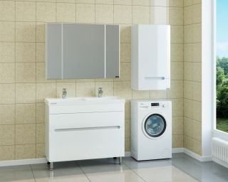 Шкаф СанТа Лондон 424003 48см белый