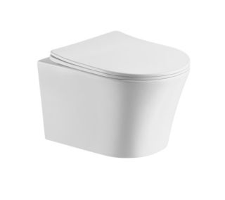 Унитаз CeramaLux 2619E подвесной с сиденьем Микролифт