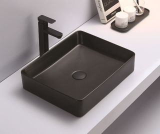 Раковина CeramaLux 7050KMB черная 51 см