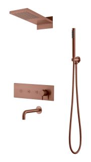 Душевой комплект Boheme Fusion 130-2-BRB брашированная бронза