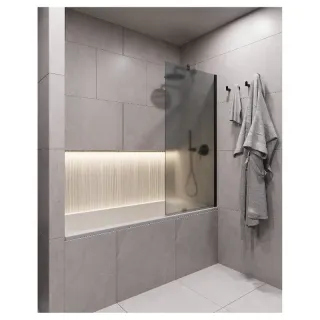 Шторка на ванну Timo T15 60 см чёрный