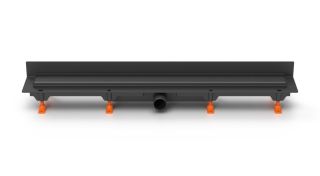 Душевой лоток Paini Klasik CH750KC2 монтаж к стене 75см чёрный матовый