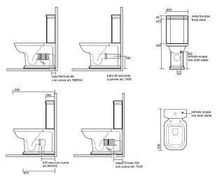 Бачок для унитаза Kerasan Waldorf 418101 белый