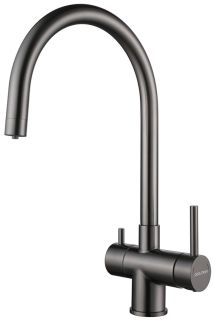 Смеситель для кухни Paulmark Heller He213218-GM воронёная сталь