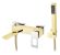 Смеситель для ванны Boheme Q золото/хром 143-GCR