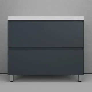 Тумба под раковину напольная Style Line Манхэттен ЛС-00002369 100 см графит