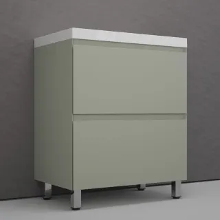 Тумба под раковину напольная Style Line Манхэттен ЛС-00002376 70 см олива