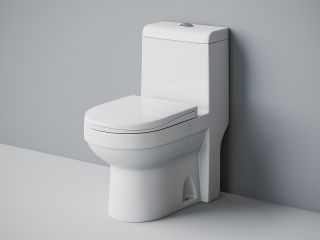 Унитаз-моноблок Laguraty 20980W с сиденьем микролифт белый