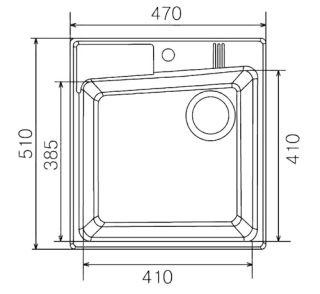 Мойка кухонная Акватон Парма 51 см терракот
