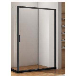 Душевая дверь Aquanet Pleasure AE60-N-150H200U-BT 273599 150 см профиль чёрный стекло прозрачное