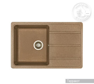 Мойка кухонная Акватон Аманда 78см терракотовый