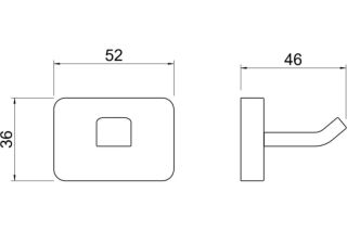Крючок  Aquatek Оберон AQ4301MB черный