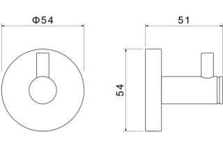Крючок Aquatek Европа AQ4101CR хром
