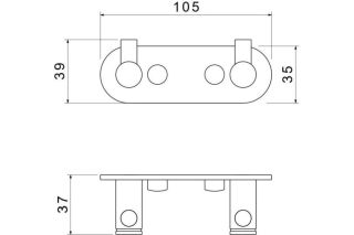 Крючок Aquatek Европа AQ4102CR хром