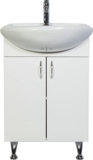 Тумба с раковиной Orange Роса LA-50TUW+RA белый