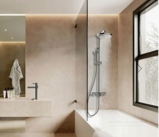 Душевая стойка Bossini Elios L10402.030 с термостатом хром